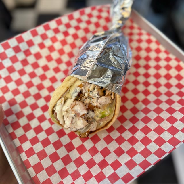 Chicken Gyro Sandwich.