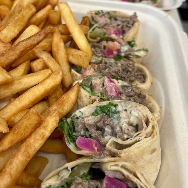 Beef Shawarma Wrap.