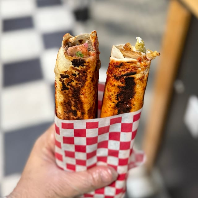 Viral Crunchy Beef Shawarma Wrap (Amo Amjed Wrap).