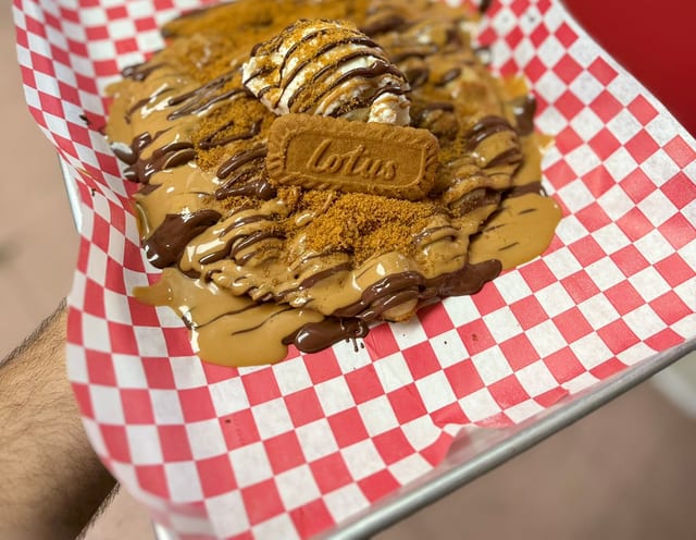 Biscoff Bubble Waffle.
